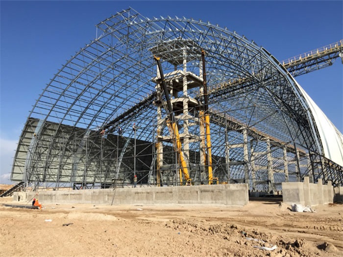 石狮煤机油桶翘工程网架