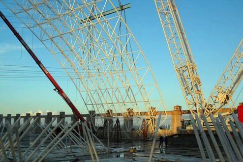 石狮大门网架工程